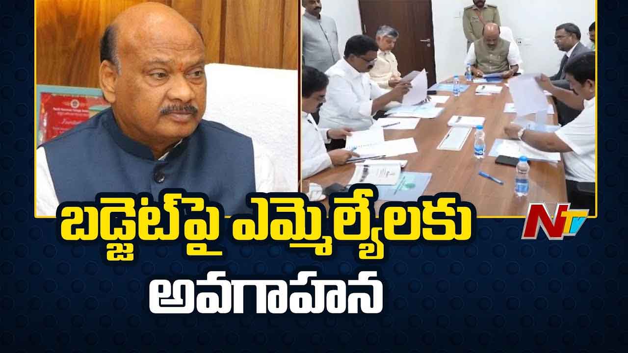 AP Budget: బడ్జెట్పై ఎమ్మెల్యేలకు అవగాహన.. ప్రారంభించనున్న స్పీకర్ AP Budget: బడ్జెట్పై ఎమ్మెల్యేలకు అవగాహన.. ప్రారంభించనున్న స్పీకర్