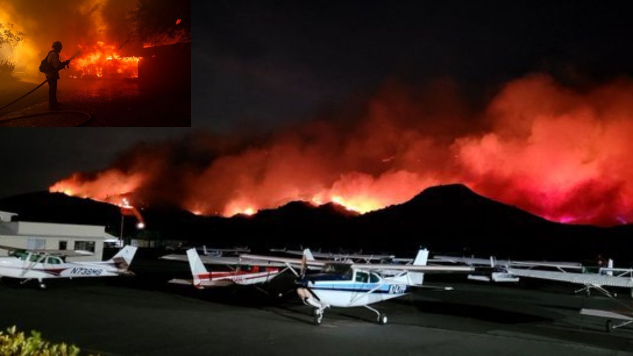 California wildfire: భారీగా కార్చిచ్చు.. భారీగా ఇళ్లను వదిలివెళ్తున్న ప్రజలు California wildfire: భారీగా కార్చిచ్చు.. భారీగా ఇళ్లను వదిలివెళ్తున్న ప్రజలు