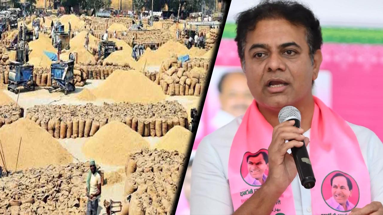 KTR Tweet: ధాన్యం కొంటే రూ.500 బోనస్.. అసలు కొనకుంటే అంతా బోగస్.. KTR Tweet: ధాన్యం కొంటే రూ.500 బోనస్.. అసలు కొనకుంటే అంతా బోగస్..
