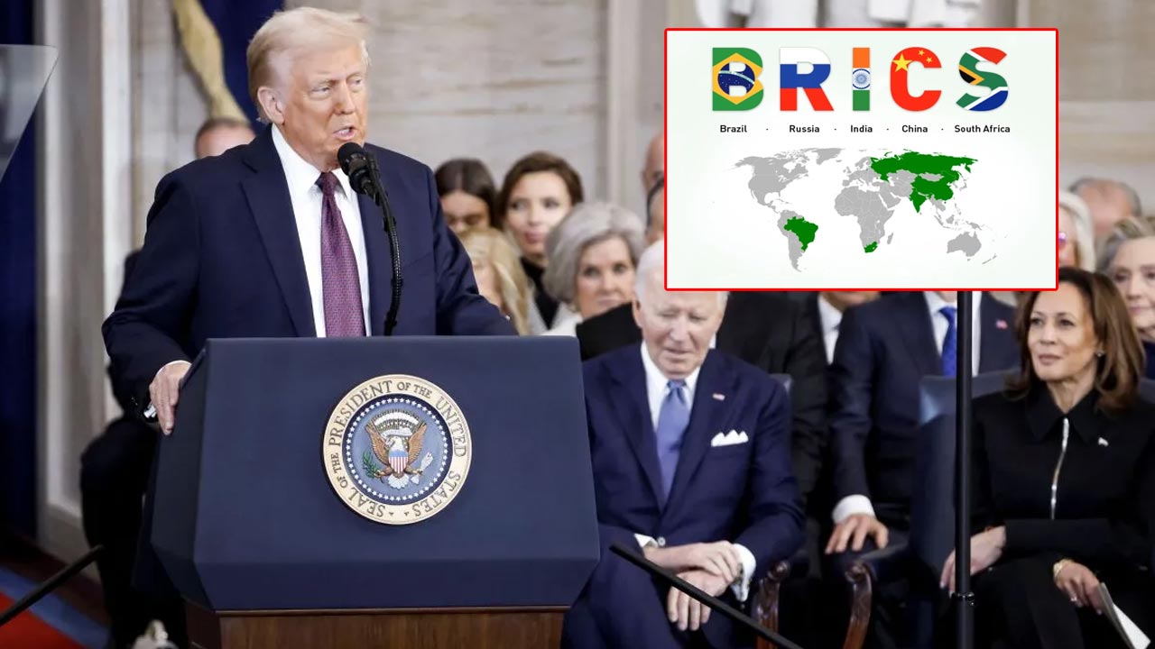 America: బ్రిక్స్ దేశాలపై 100 శాతం పన్నులు విధిస్తామని ట్రంప్ హెచ్చరిక! America: బ్రిక్స్ దేశాలపై 100 శాతం పన్నులు విధిస్తామని ట్రంప్ హెచ్చరిక!