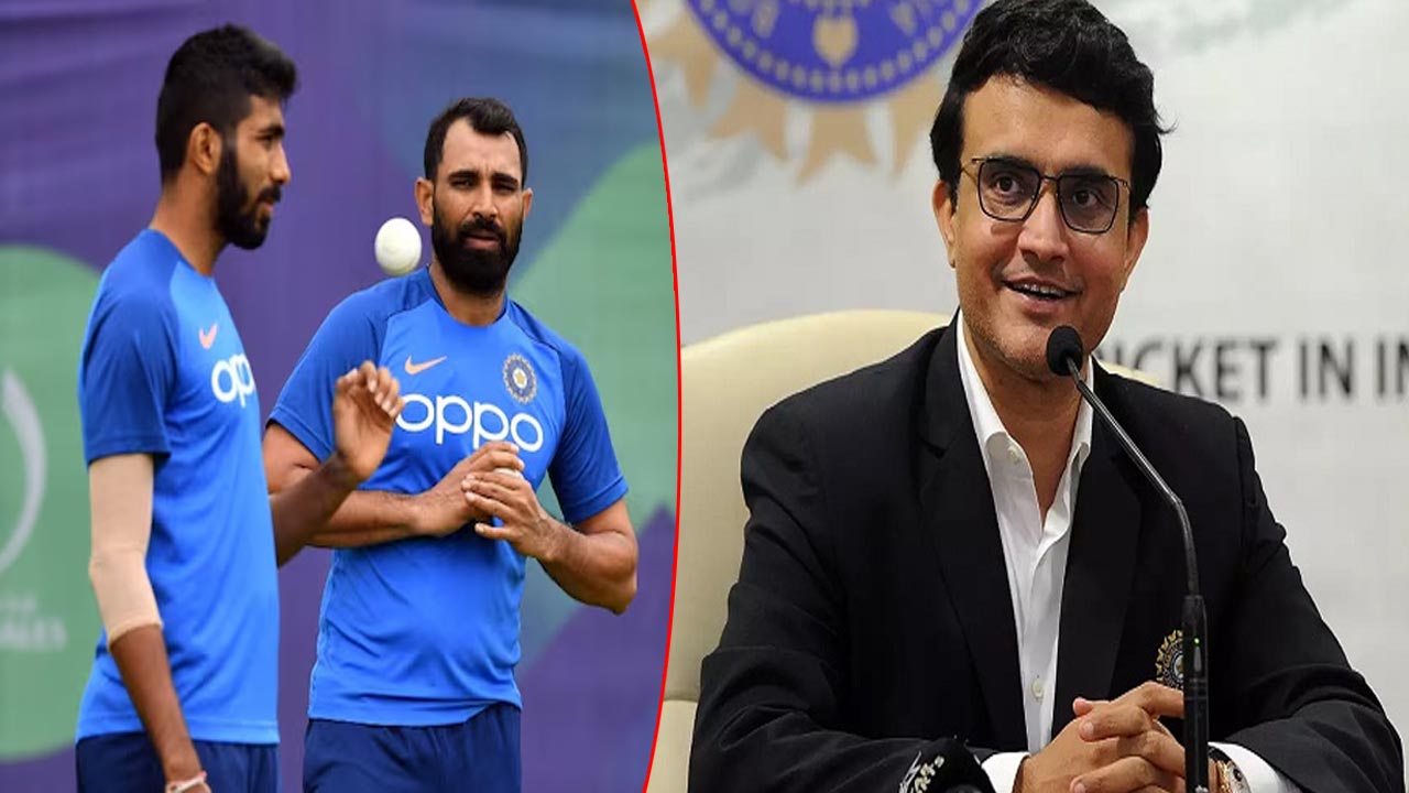 Sourav Ganguly: మహ్మద్ షమీ రాకతో బుమ్రాపై ఒత్తిడి తగ్గుతుంది! Sourav Ganguly: మహ్మద్ షమీ రాకతో బుమ్రాపై ఒత్తిడి తగ్గుతుంది!