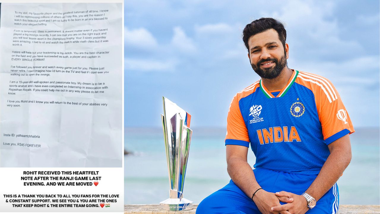 Rohit Sharma: ఆ ఊహ కూడా నన్నెంతో బాధిస్తుంది.. అభిమాని ఎమోషనల్ లేఖ Rohit Sharma: ఆ ఊహ కూడా నన్నెంతో బాధిస్తుంది.. అభిమాని ఎమోషనల్ లేఖ