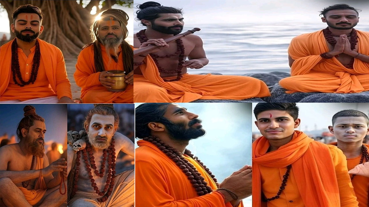 Maha Kumbh Mela 2025: మహా కుంభమేళాలో టీమిండియా ఆటగాళ్లు.. వైరల్ అవుతున్న ఏఐ ఫొటోస్ Maha Kumbh Mela 2025: మహా కుంభమేళాలో టీమిండియా ఆటగాళ్లు.. వైరల్ అవుతున్న ఏఐ ఫొటోస్