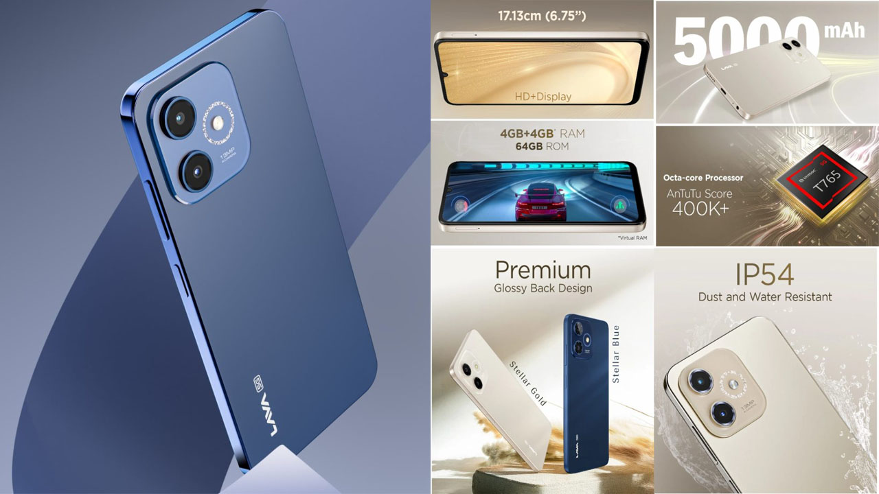 Lava Shark 5G: రూ.7,999కే 6.75 అంగుళాల డిస్ప్లే, 5000mAh బ్యాటరీతో లావా షార్క్ లాంచ్..! Lava Shark 5G: రూ.7,999కే 6.75 అంగుళాల డిస్ప్లే, 5000mAh బ్యాటరీతో లావా షార్క్ లాంచ్..!