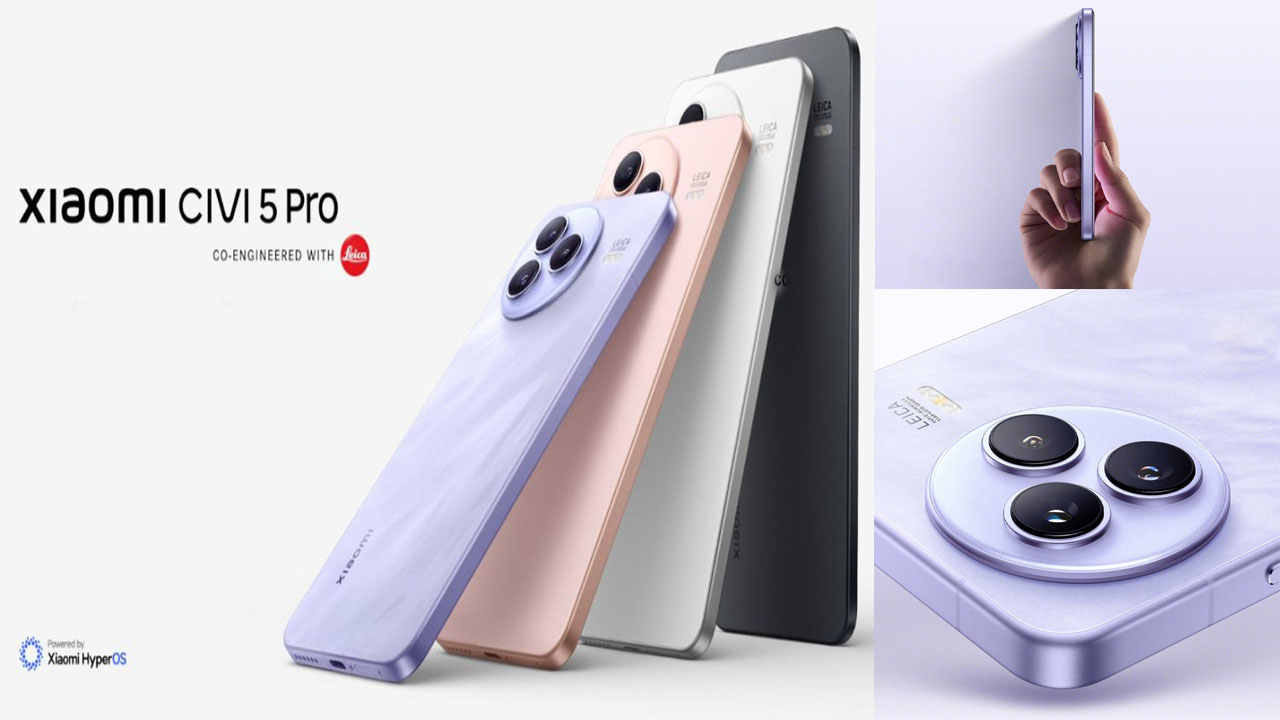 Xiaomi CIVI 5 Pro: లైకా ఆప్టిక్స్, 6000mAh బ్యాటరీ, మూడు 50MP కెమెరాలతో విడుదలకు సిద్దమవుతున్న షియోమీ CIVI 5 ప్రో.! Xiaomi CIVI 5 Pro: లైకా ఆప్టిక్స్, 6000mAh బ్యాటరీ, మూడు 50MP కెమెరాలతో విడుదలకు సిద్దమవుతున్న షియోమీ CIVI 5 ప్రో.!