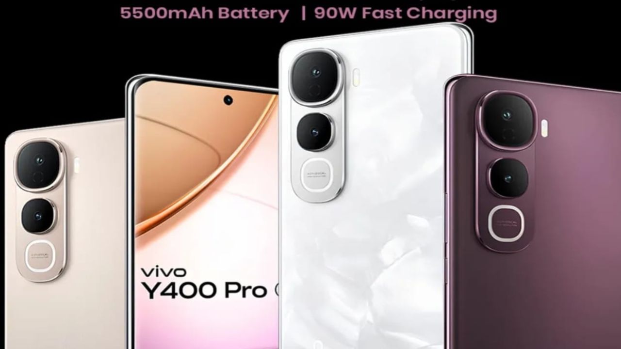 VIVO Y400 Pro 5G: 6.77 అంగుళాల కర్వుడ్ స్క్రీన్, 5500mAh భారీ బ్యాటరీ లాంటి ఫ్లాగ్షిప్ ఫీచర్లతో వచ్చేసిన వివో Y400 ప్రో..! VIVO Y400 Pro 5G: 6.77 అంగుళాల కర్వుడ్ స్క్రీన్, 5500mAh భారీ బ్యాటరీ లాంటి ఫ్లాగ్షిప్ ఫీచర్లతో వచ్చేసిన వివో Y400 ప్రో..!